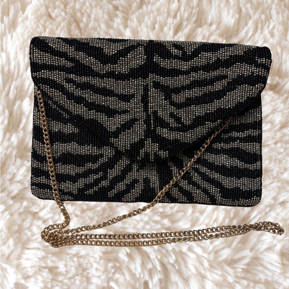 Elegant Black and Gray Clutch - Picture 4 of 7